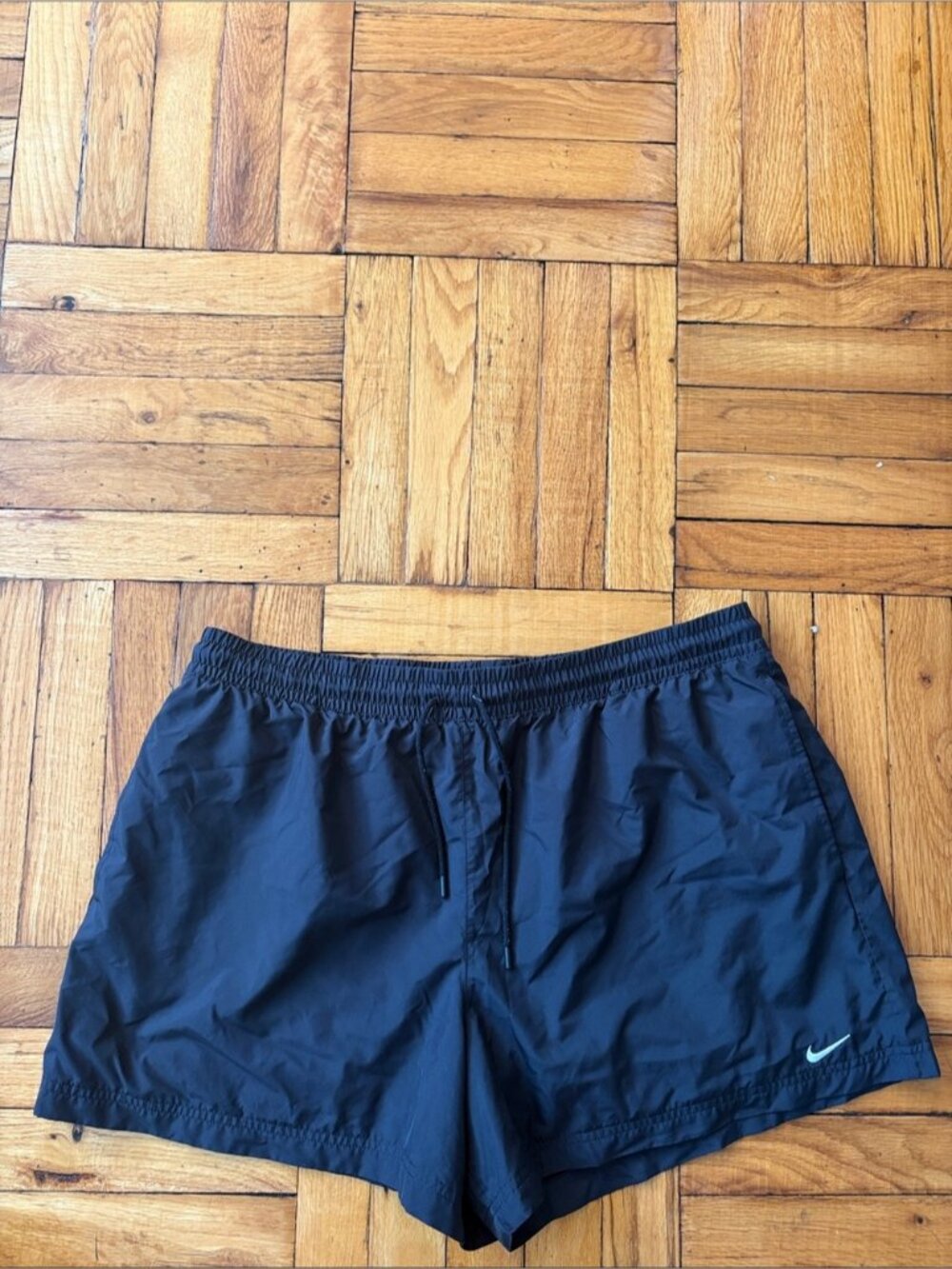 Nike Women's Black Athletic Running Shorts with Drawstring